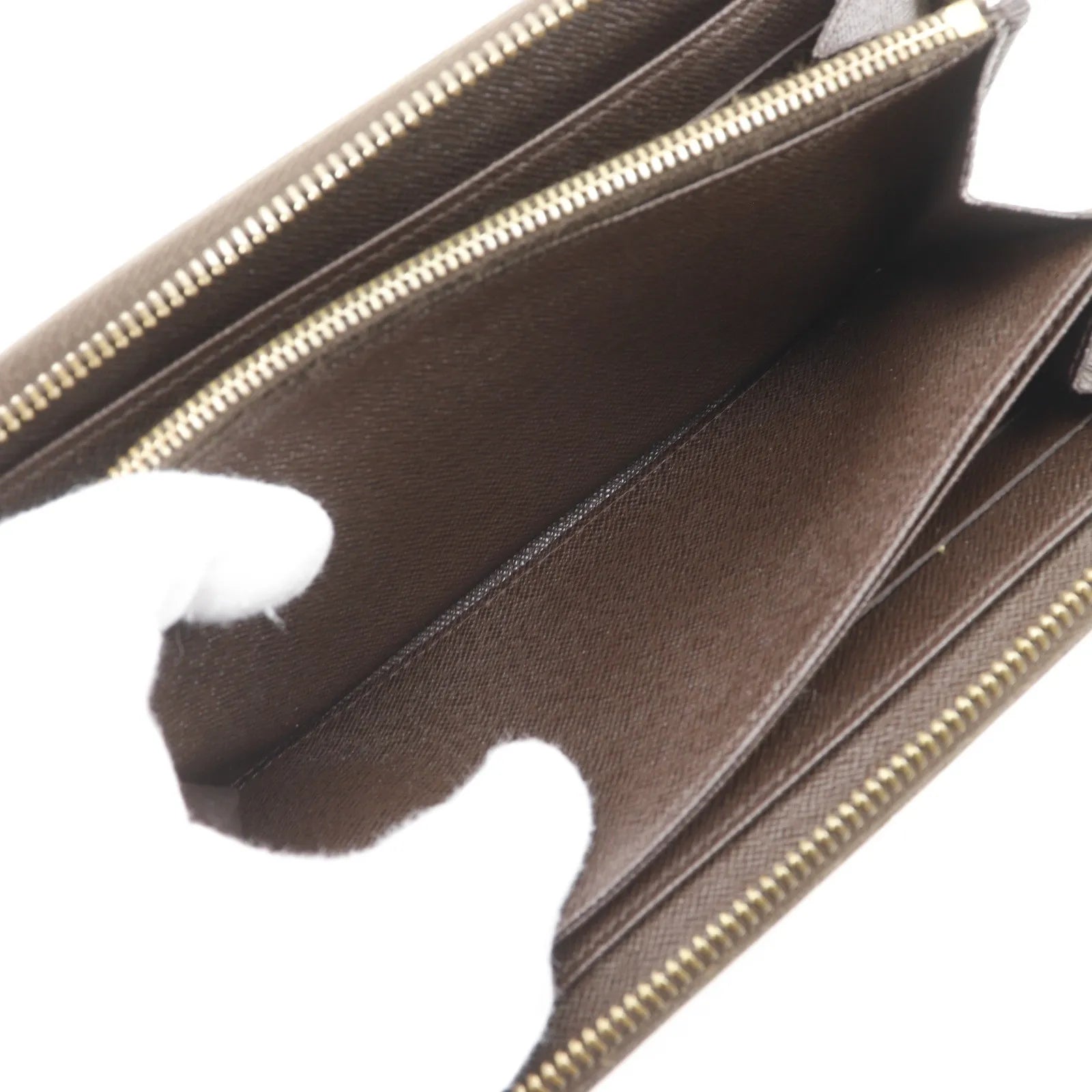 Louis Vuitton Zippy Organizer Damier Graphite Brown Canvas Wallets Accessory (Pre-Owned)