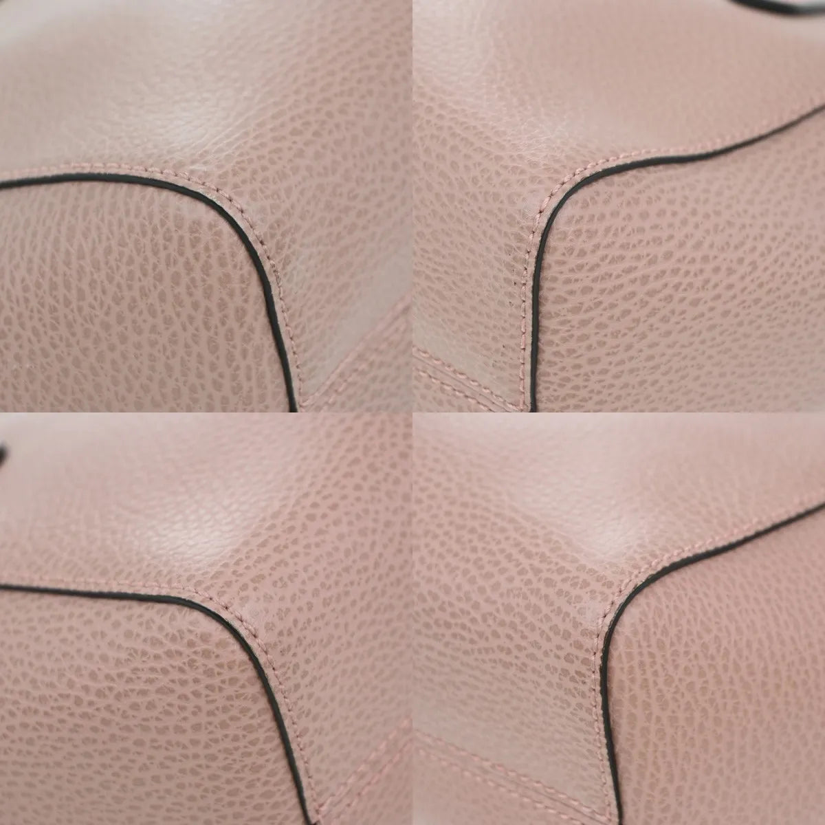 Gucci Swing Pebbled Leather Pink Leather Handbag (Pre-Owned)