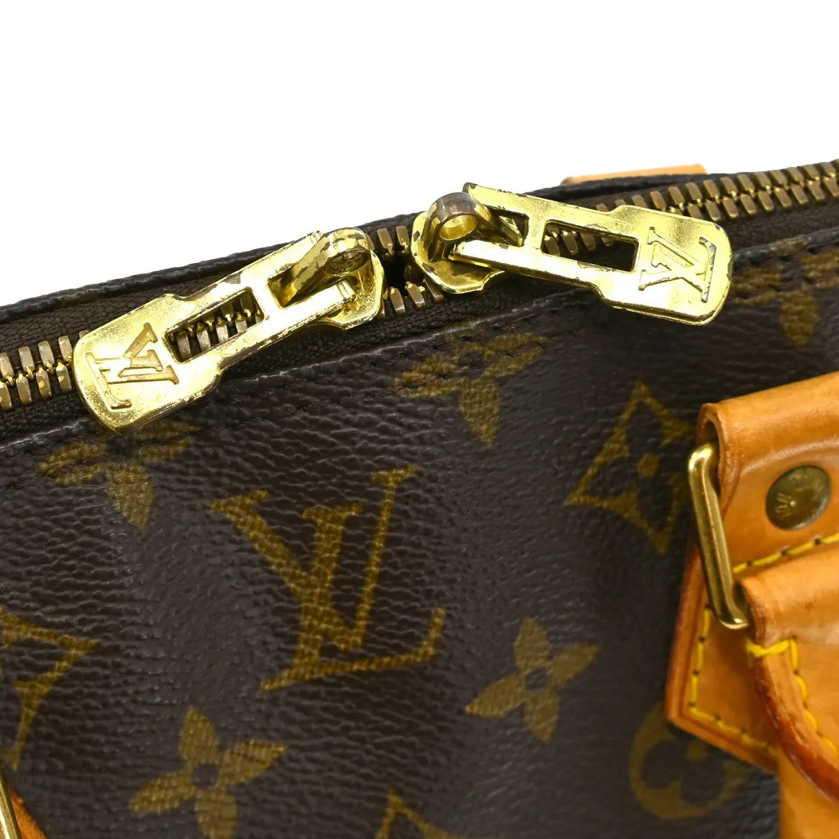 Louis Vuitton Alma Monogram Brown Canvas Handbag (Pre-Owned)