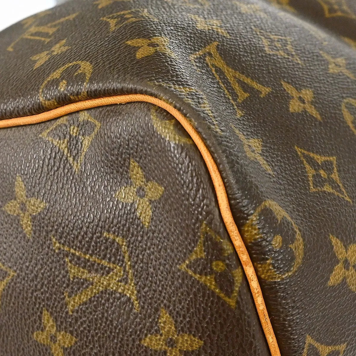 Louis Vuitton Keepall Bag Monogram Canvas Brown Canvas Travel Bag Bag (Pre-Owned)