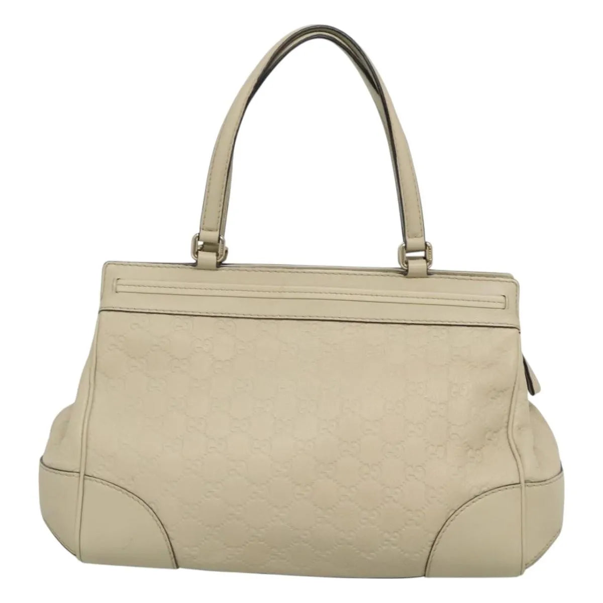 Gucci Mayfair Satchel Guccissima Leather Beige Leather Tote Bag Bag (Pre-Owned)