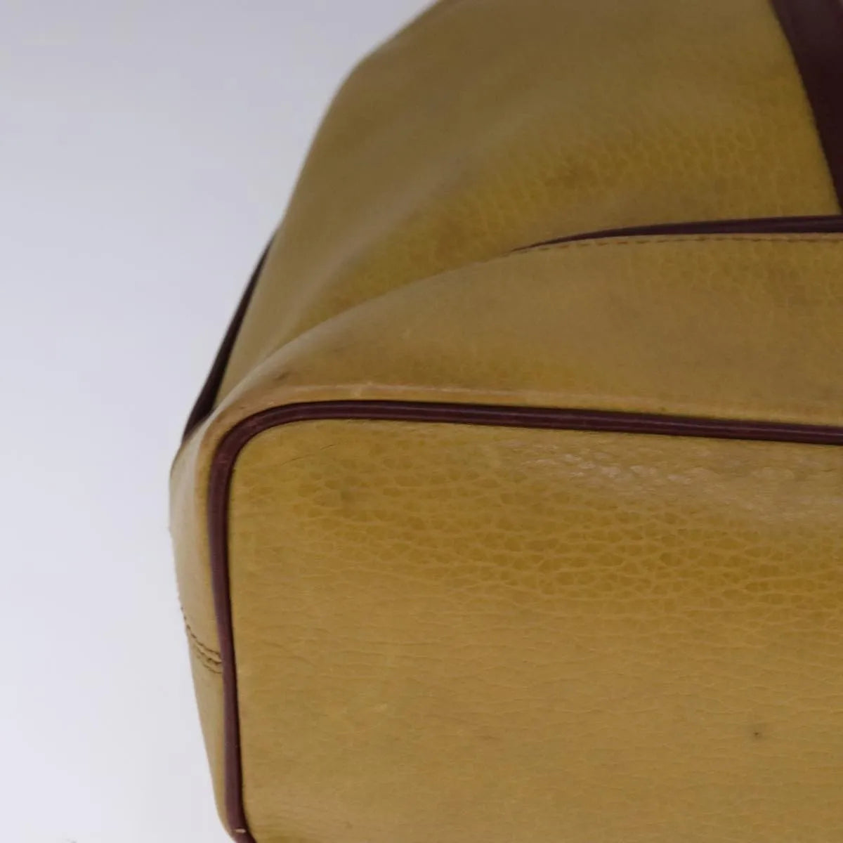 Cartier Must De Cartier Seau Leather Yellow Leather Shoulder Bag Bag (Pre-Owned)