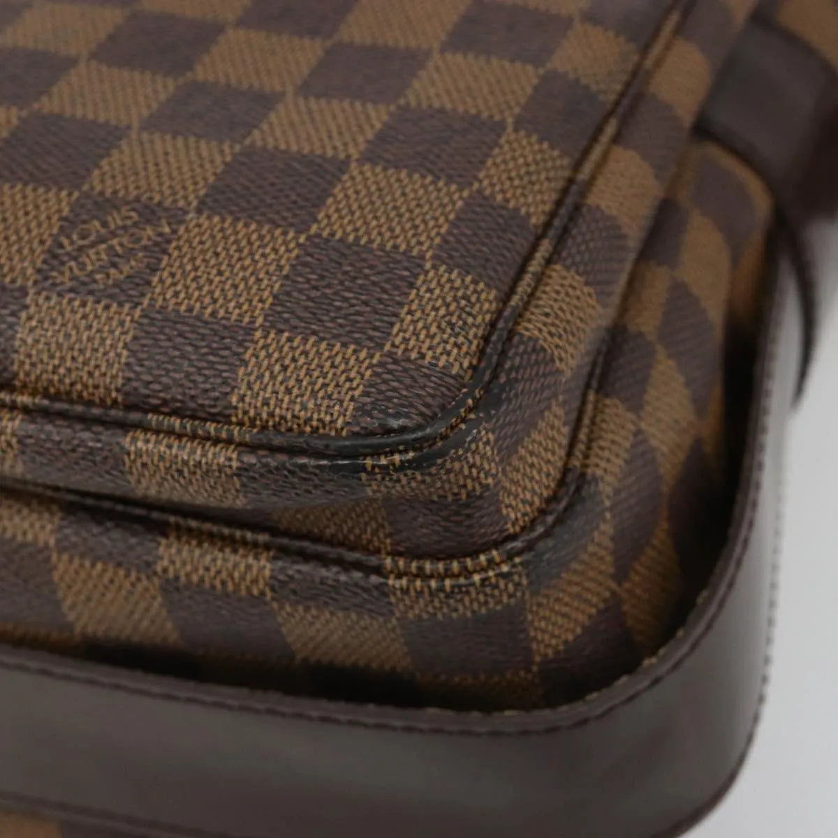 Louis Vuitton Naviglio Damier Ebene Brown Canvas Shoulder Bag Bag (Pre-Owned)