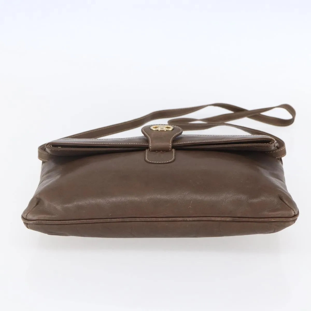 Celine Vintage Leather Brown Leather Shoulder Bag Bag (Pre-Owned)