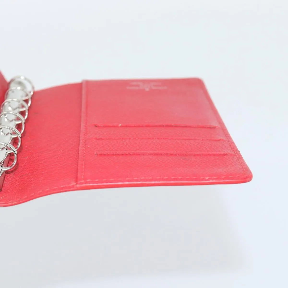 Louis Vuitton Agenda Cover Damier Red Leather Clutche & Pouche Bag (Pre-Owned)