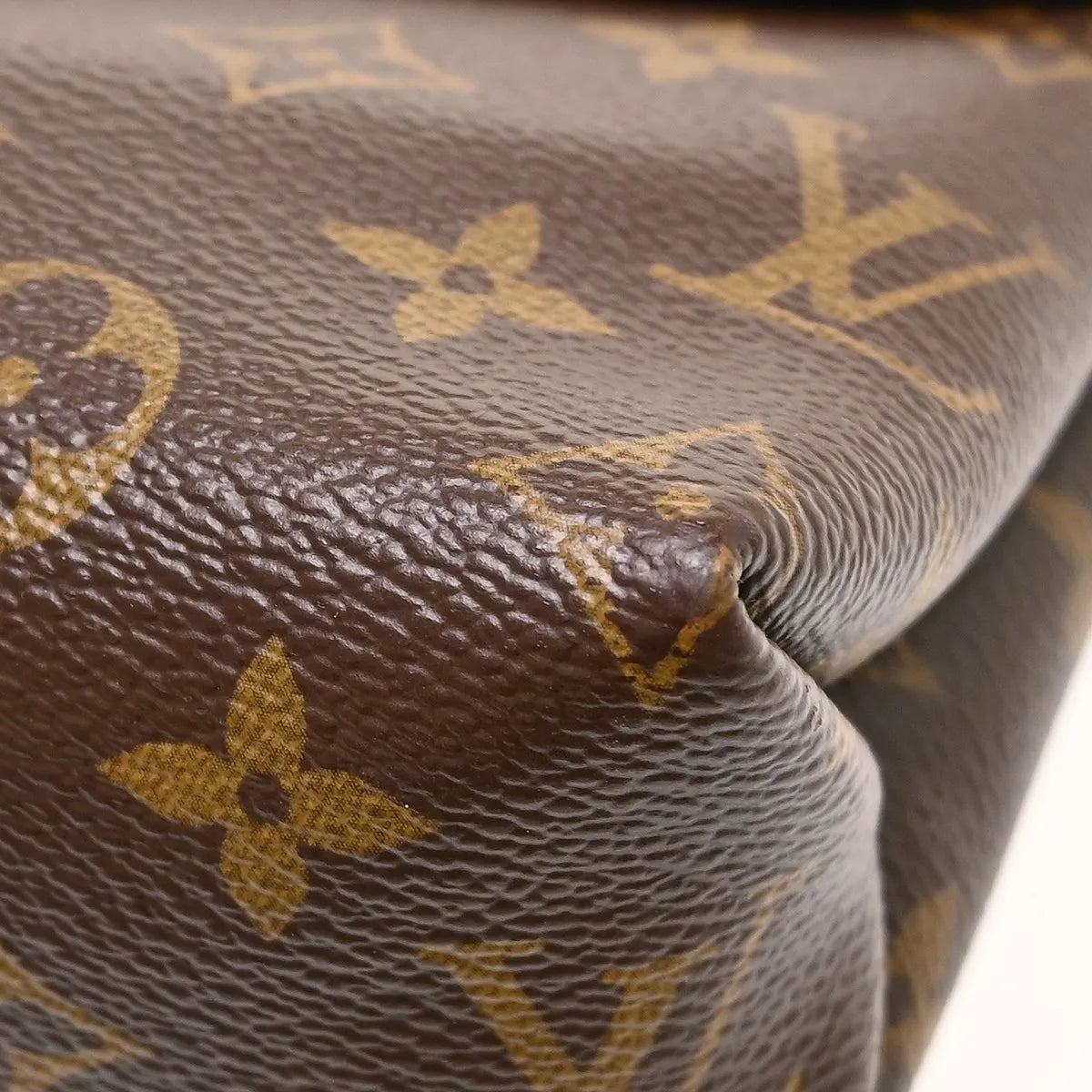 Louis Vuitton Saint Placide Monogram Canvas And Leather Brown Canvas Shoulder Bag Bag (Pre-Owned)