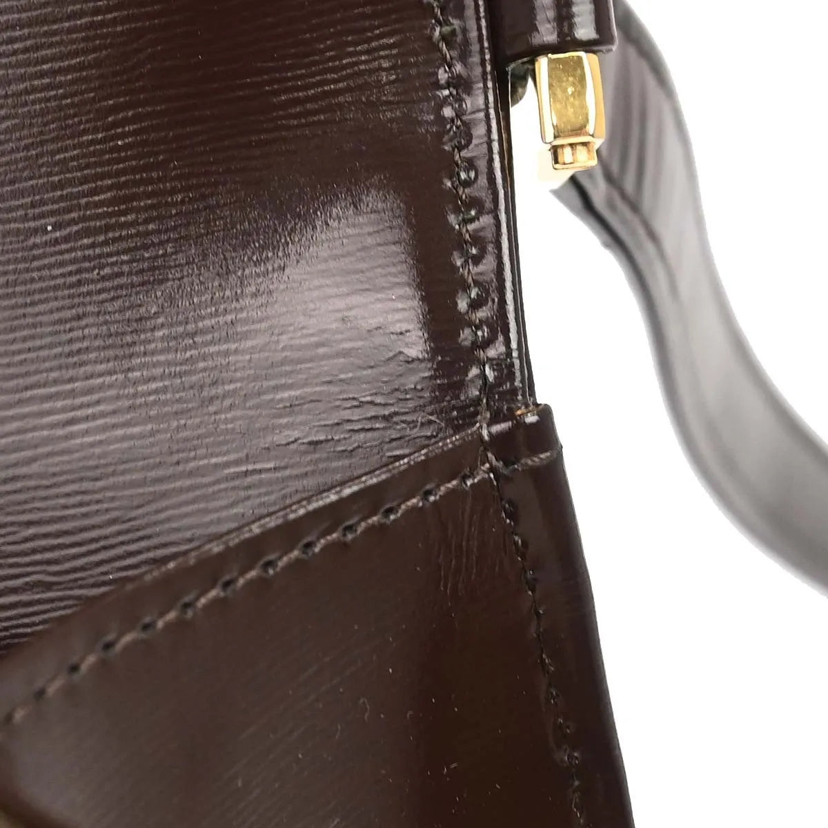 Saint Laurent Vintage Leather Brown Leather Shoulder Bag Bag (Pre-Owned)