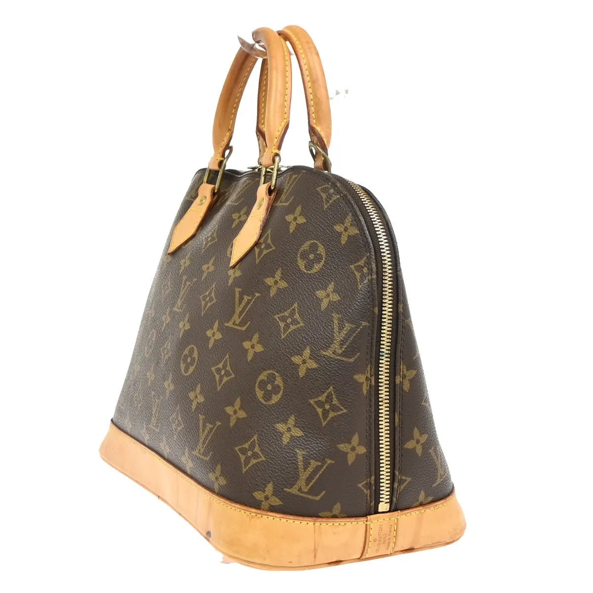 Louis Vuitton Alma Monogram Brown Canvas Handbag (Pre-Owned)