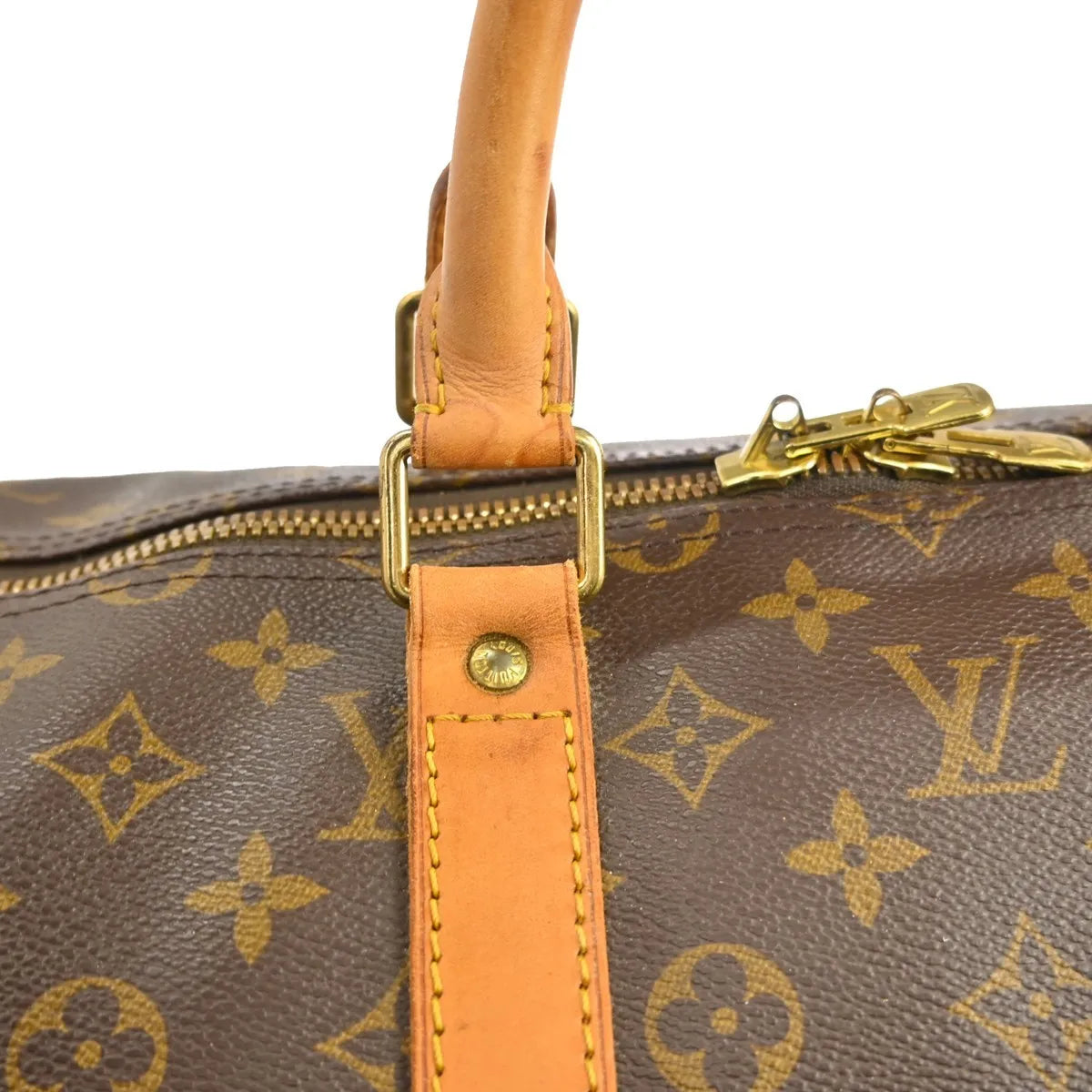Louis Vuitton Keepall Monogram Canvas Brown Canvas Travel Bag Bag (Pre-Owned)