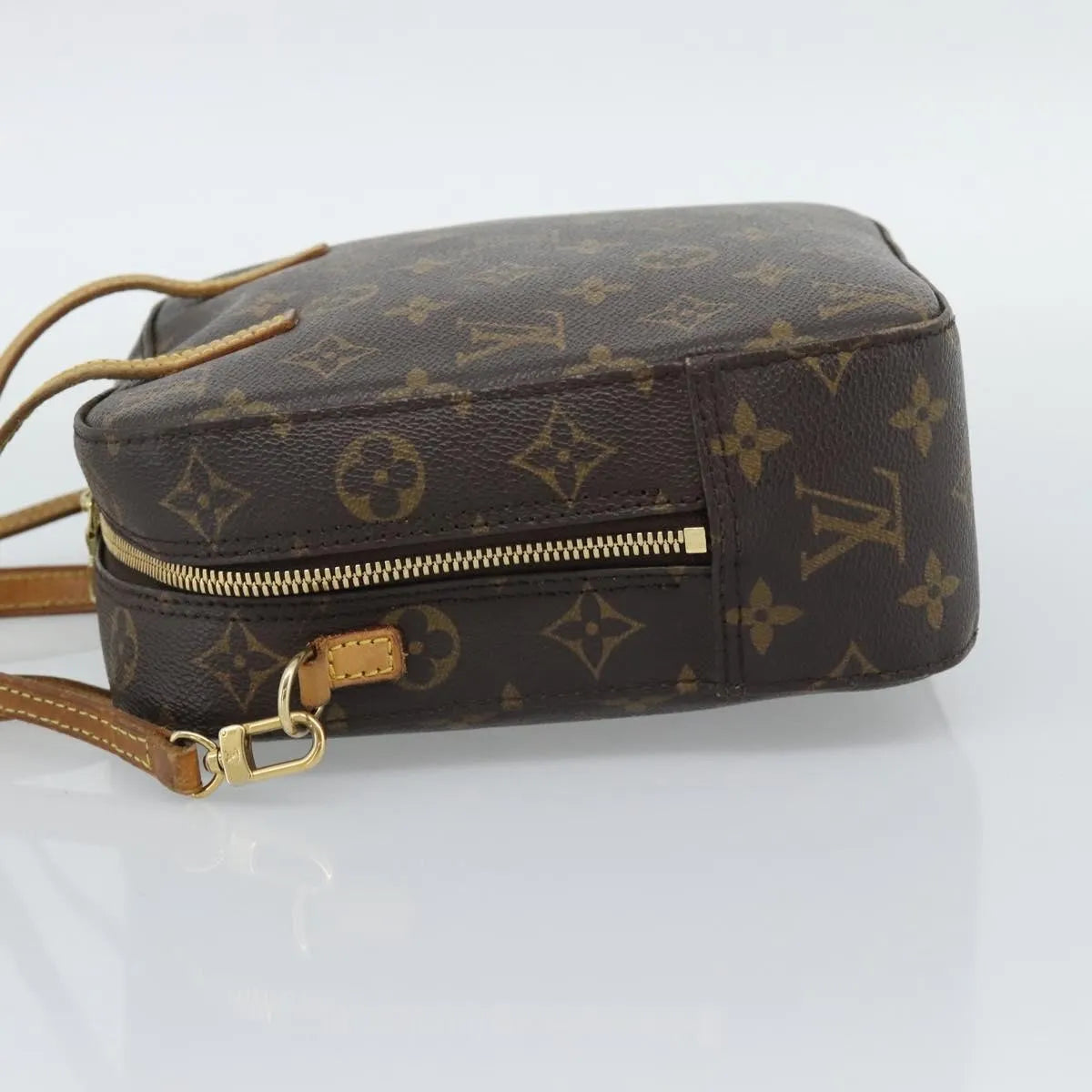 Louis Vuitton Spontini Monogram Canvas Brown Canvas Handbag (Pre-Owned)