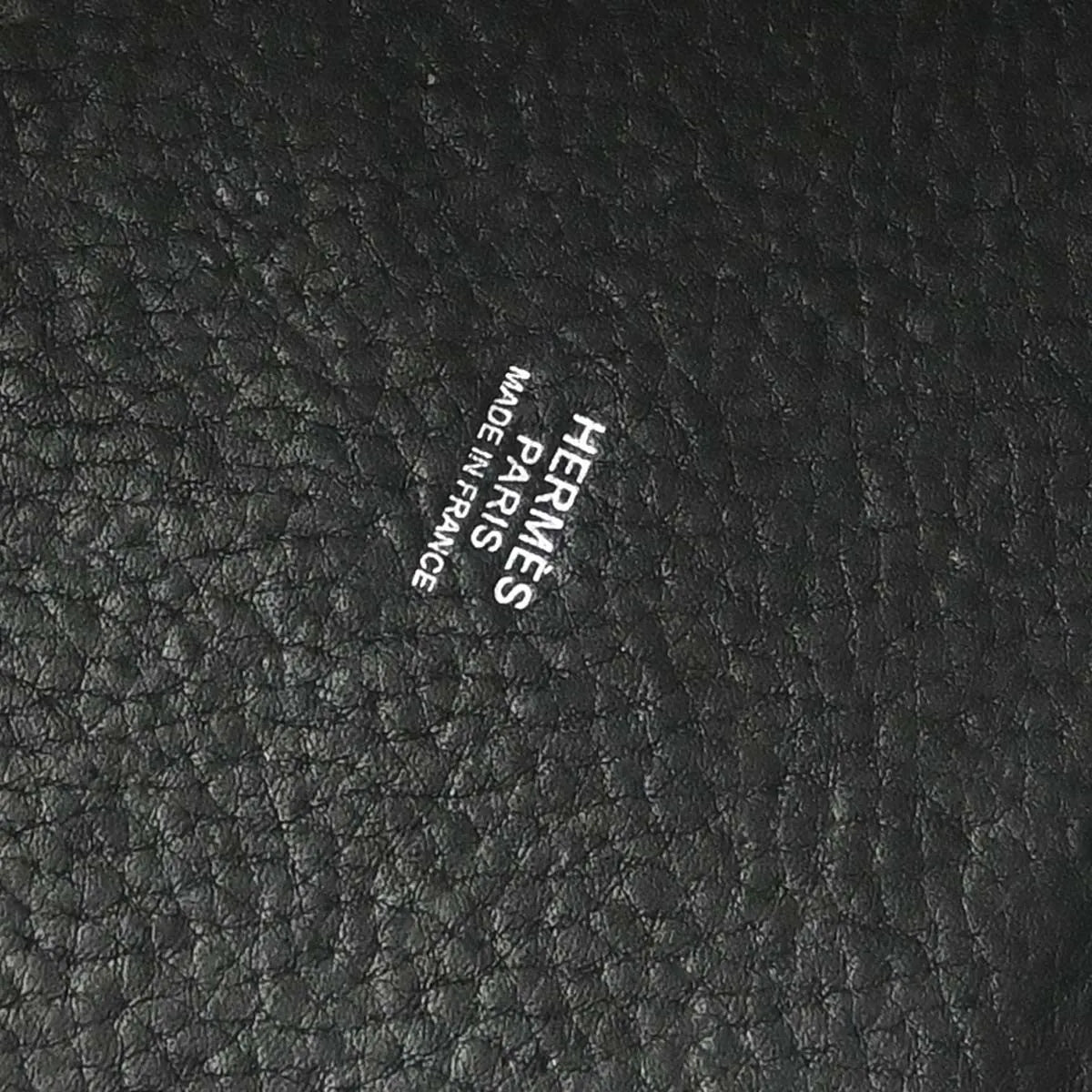 Hermes Picotin Lock Clemence Black Leather Handbag (Pre-Owned)