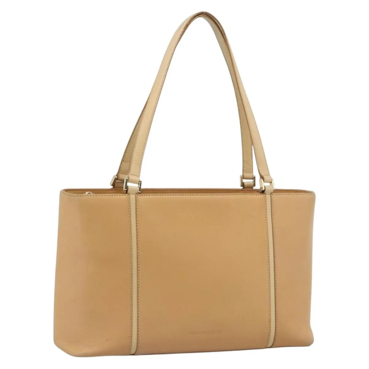 Burberry Vintage Leather Beige Leather Tote Bag Bag (Pre-Owned)