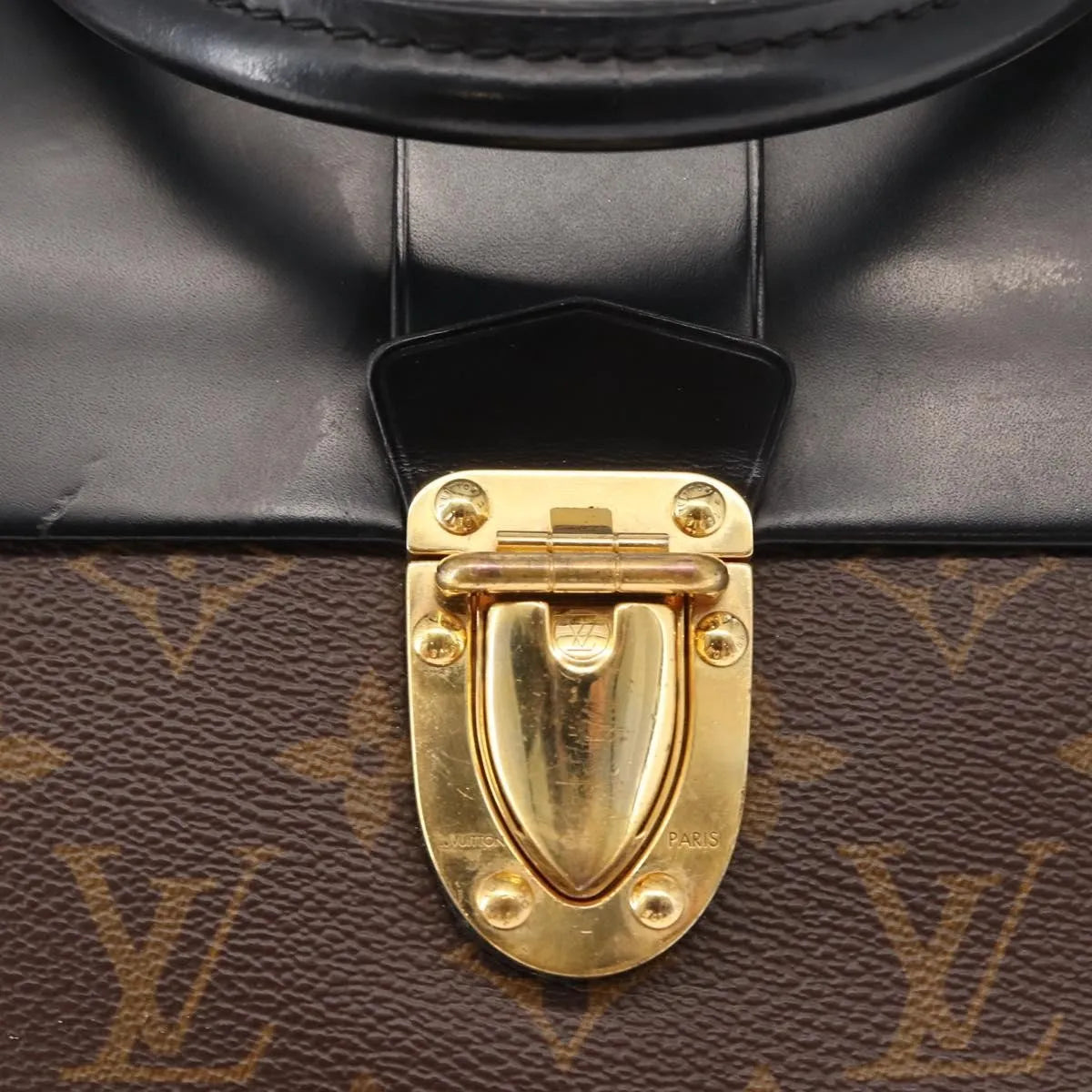 Louis Vuitton One Handle Flap Monogram Canvas And Leather Brown Canvas Handbag (Pre-Owned)