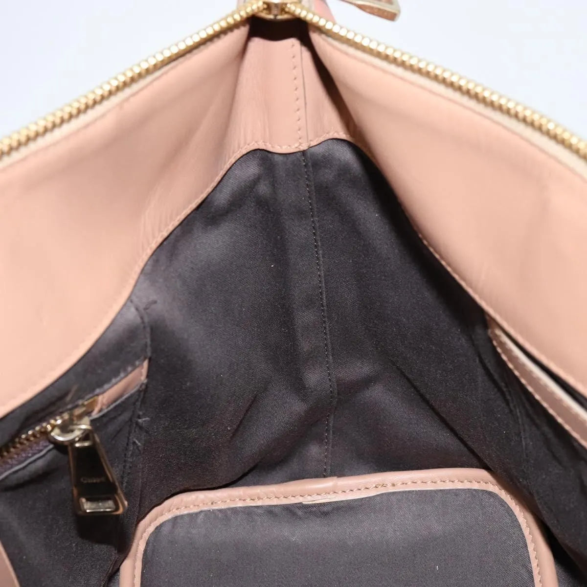 Chloe Bicolor Baylee Satchel Leather Orange Leather Handbag (Pre-Owned)