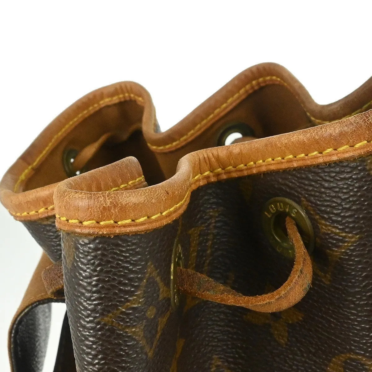 Louis Vuitton Vintage Montsouris Monogram Canvas Brown Canvas Backpack Bag (Pre-Owned)