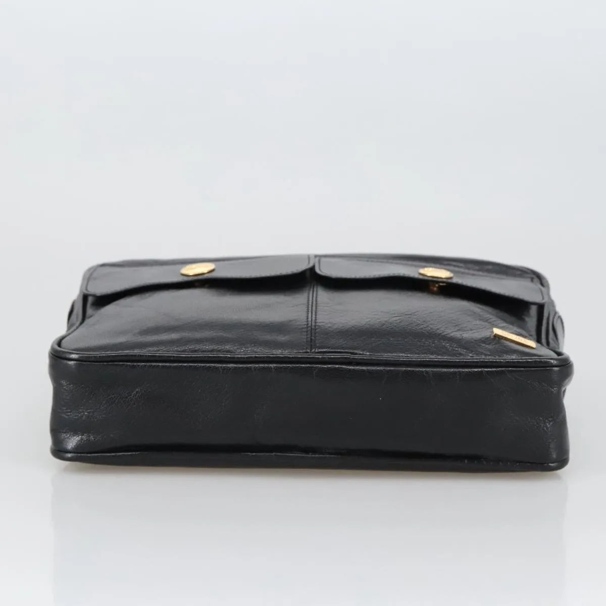 Celine Vintage Leather Black Leather Shoulder Bag Bag (Pre-Owned)