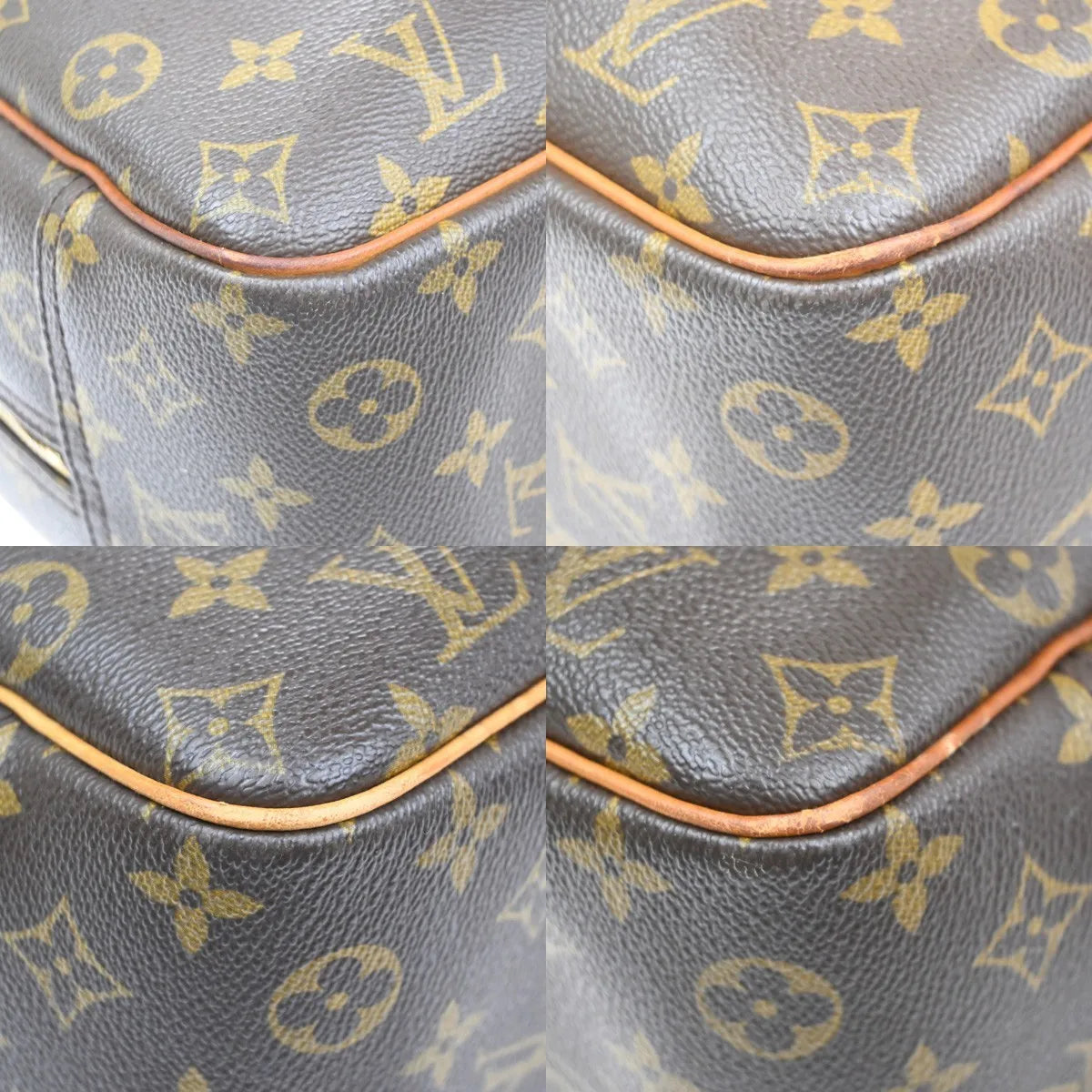 Louis Vuitton Deauville Monogram Canvas Brown Canvas Handbag (Pre-Owned)
