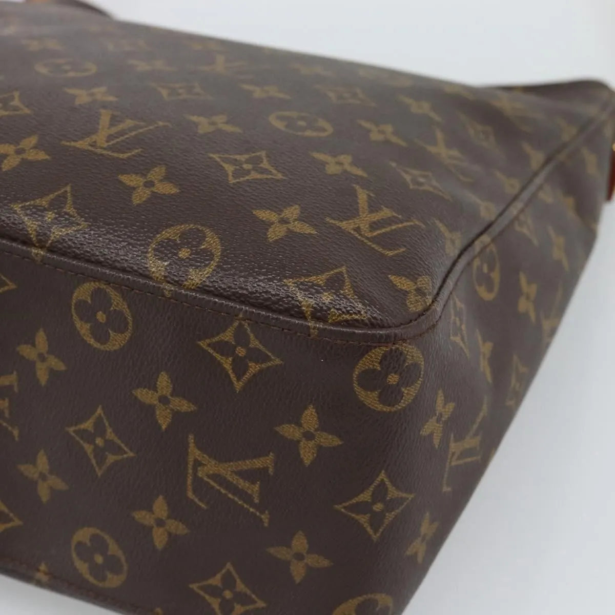 Louis Vuitton Looping Monogram Canvas Brown Canvas Handbag (Pre-Owned)