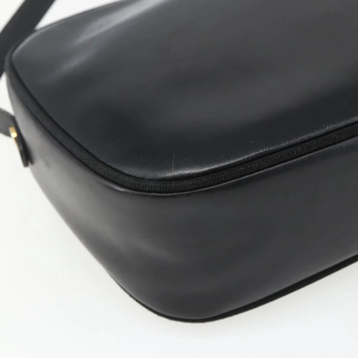 Salvatore Ferragamo Vara Bow Camera Patent Leather Black Leather Shoulder Bag Bag (Pre-Owned)