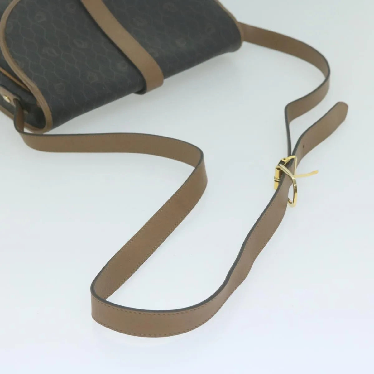 Christian Dior Vintage Cd Flap Canvas Black Canvas Shoulder Bag Bag (Pre-Owned)