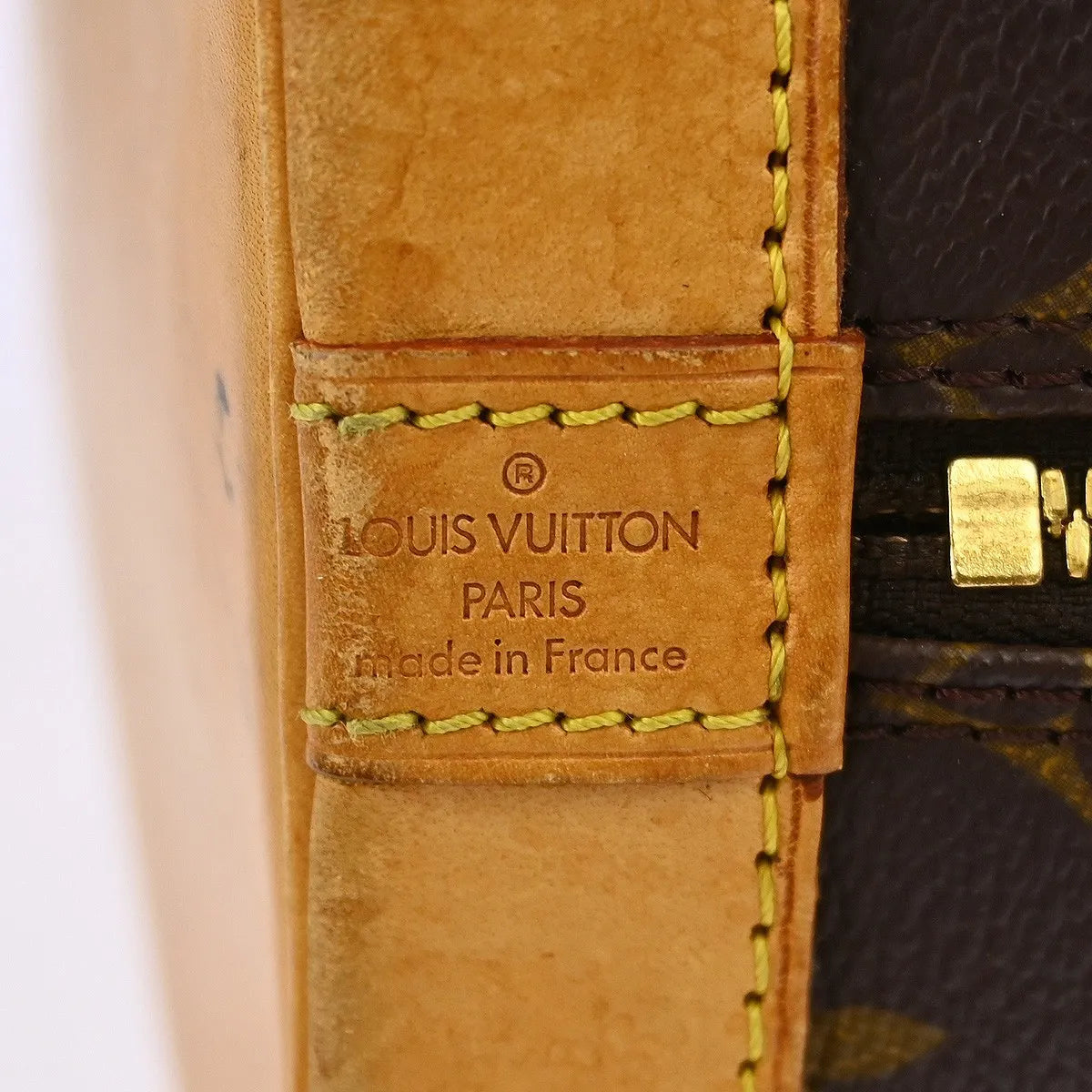 Louis Vuitton Alma Handbag Monogram Canvas Brown Canvas Handbag (Pre-Owned)