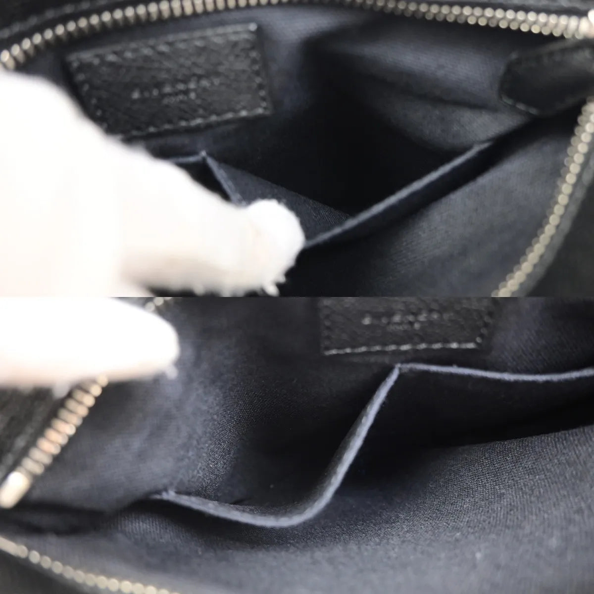 Givenchy Logo Messenger Leather Black Leather Shoulder Bag Bag (Pre-Owned)