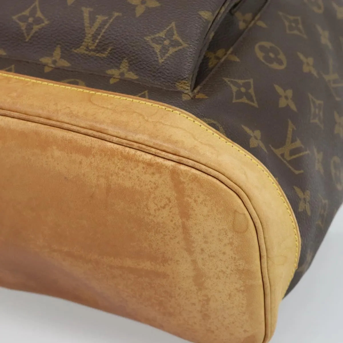 Louis Vuitton Vintage Montsouris Backpack Monogram Canvas Brown Canvas Backpack Bag (Pre-Owned)