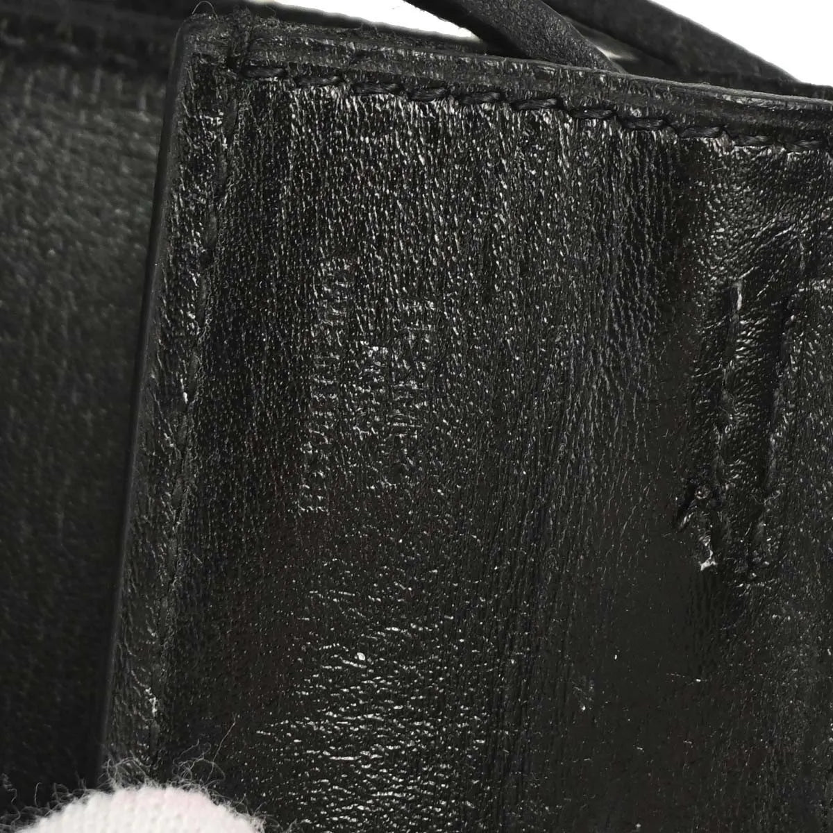 Hermes Onimaitou Pochette Box Calf Black Leather Clutche & Pouche Bag (Pre-Owned)