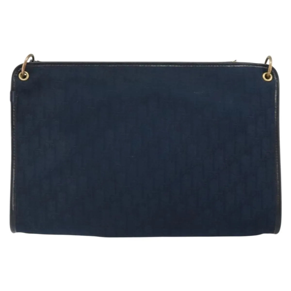 Christian Dior Vintage Cd Trotter Canvas Navy Canvas Shoulder Bag Bag (Pre-Owned)