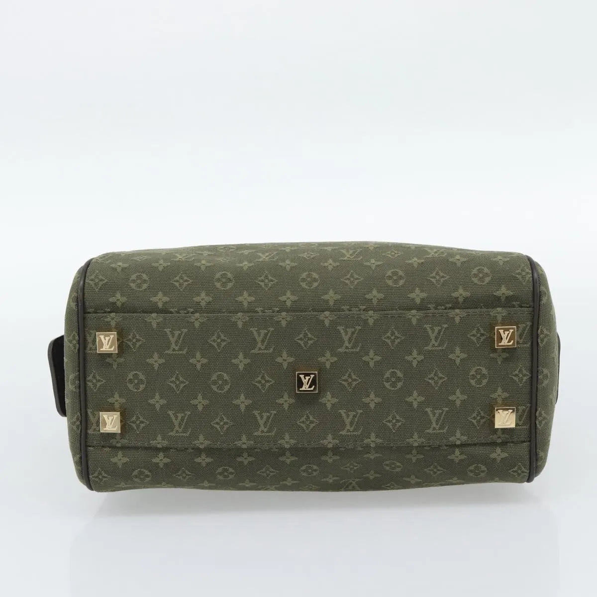Louis Vuitton Joséphine Mini Lin Khaki Canvas Handbag (Pre-Owned)