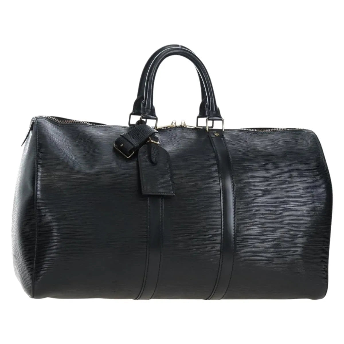 Louis Vuitton Keepall Epi Black Leather Travel Bag Bag (Pre-Owned)