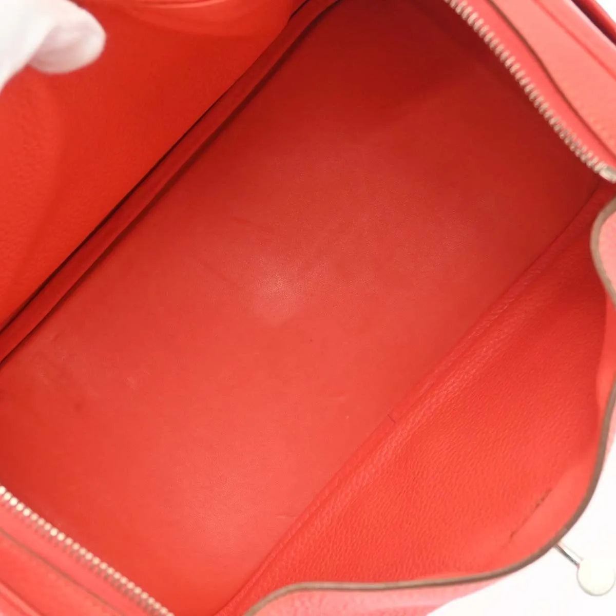 Hermes Lindy Clemence Red Leather Shoulder Bag Bag (Pre-Owned)