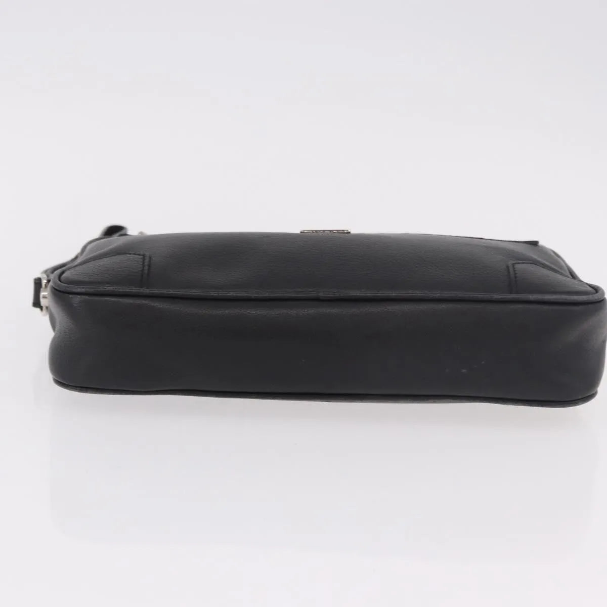 Celine Vintage Zip Wristlet Clutch Leather Black Leather Clutche & Pouche Bag (Pre-Owned)