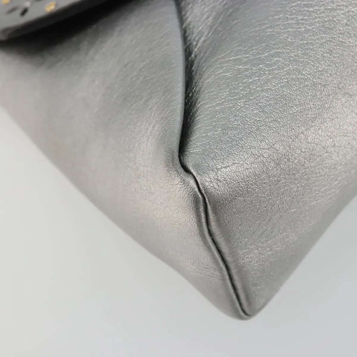Louis Vuitton Love Note Chain Clutch Leather Silver Leather Shoulder Bag Bag (Pre-Owned)