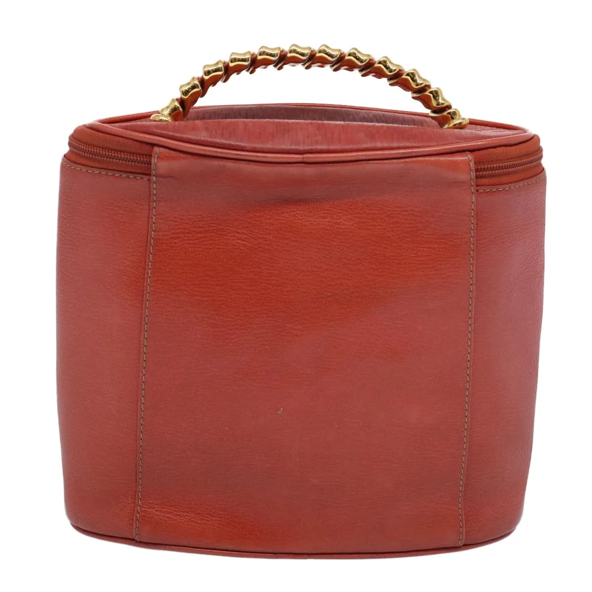 Loewe Vintage Velazquez Top Handle Leather Orange Leather Handbag (Pre-Owned)
