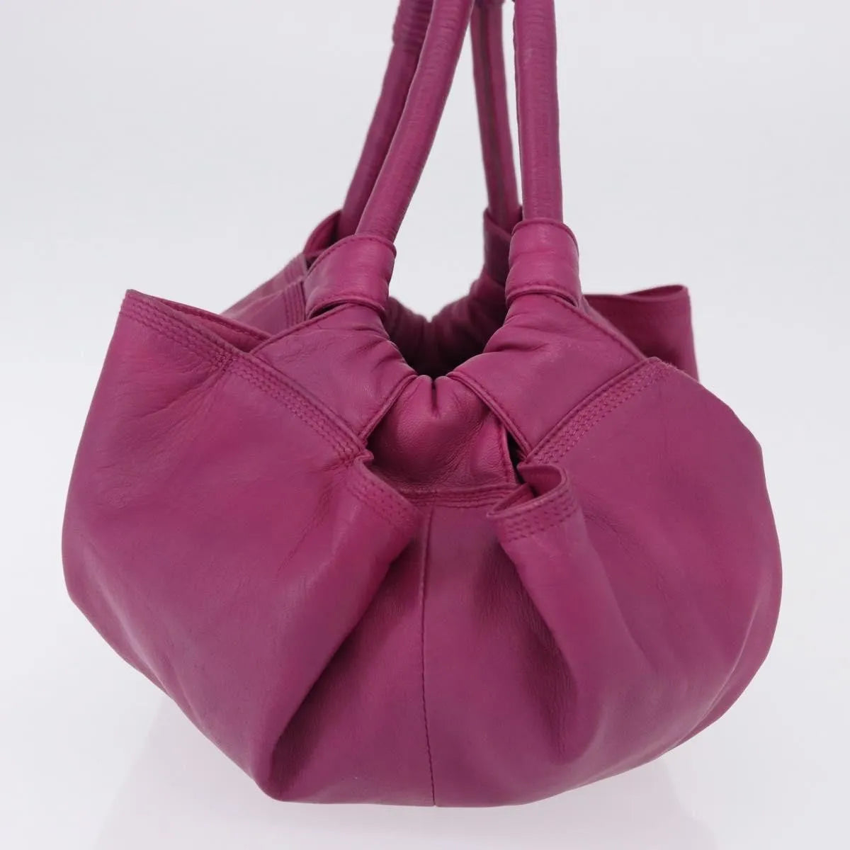 Loewe Anagram Logo Nappa Aire Hand Leather Pink Leather Handbag (Pre-Owned)