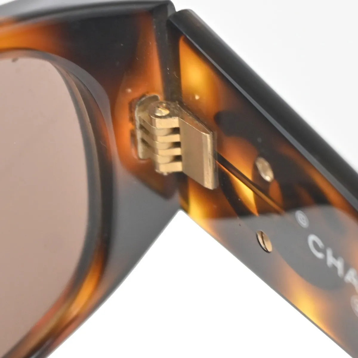 Chanel Logo Cc Plastic Brown Plastic Sunglasse Accessory (Pre-Owned)