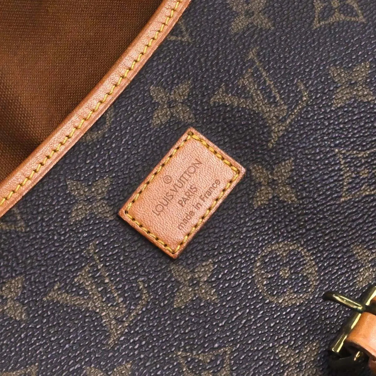 Louis Vuitton Saumur Monogram Canvas Brown Canvas Shoulder Bag Bag (Pre-Owned)
