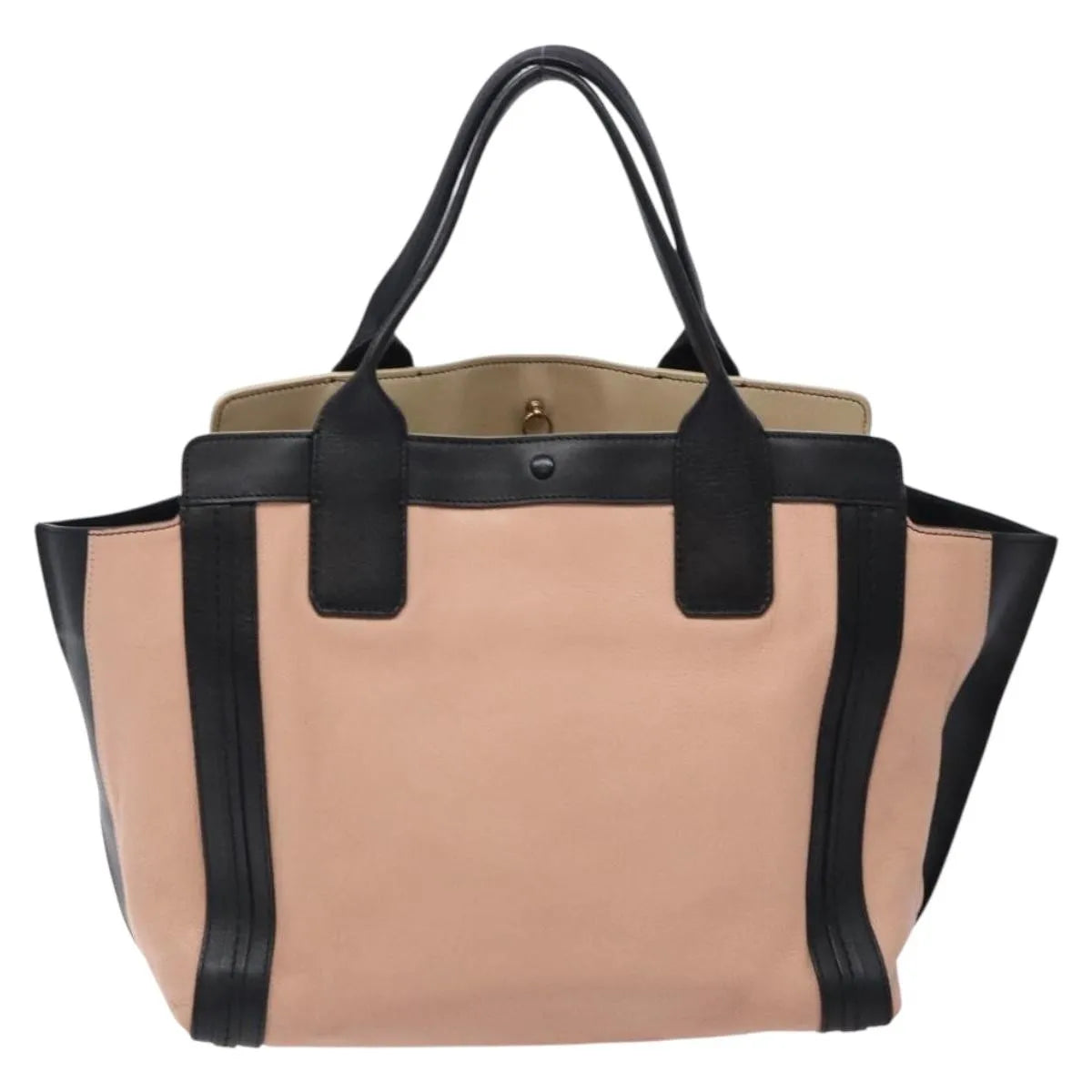 Chloe Alison East West Tote Leather Pink Leather Tote Bag Bag (Pre-Owned)