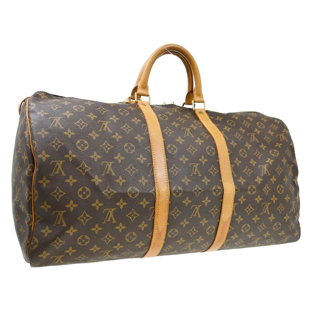 Louis Vuitton Keepall Monogram Canvas Brown Canvas Travel Bag Bag (Pre-Owned)