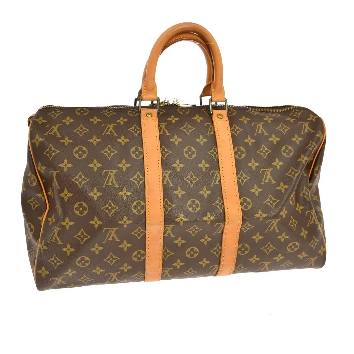 Louis Vuitton Keepall Monogram Brown Canvas Travel Bag Bag (Pre-Owned)