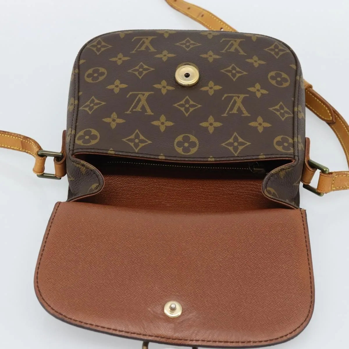 Louis Vuitton Saint Cloud Monogram Canvas Brown Canvas Shoulder Bag Bag (Pre-Owned)