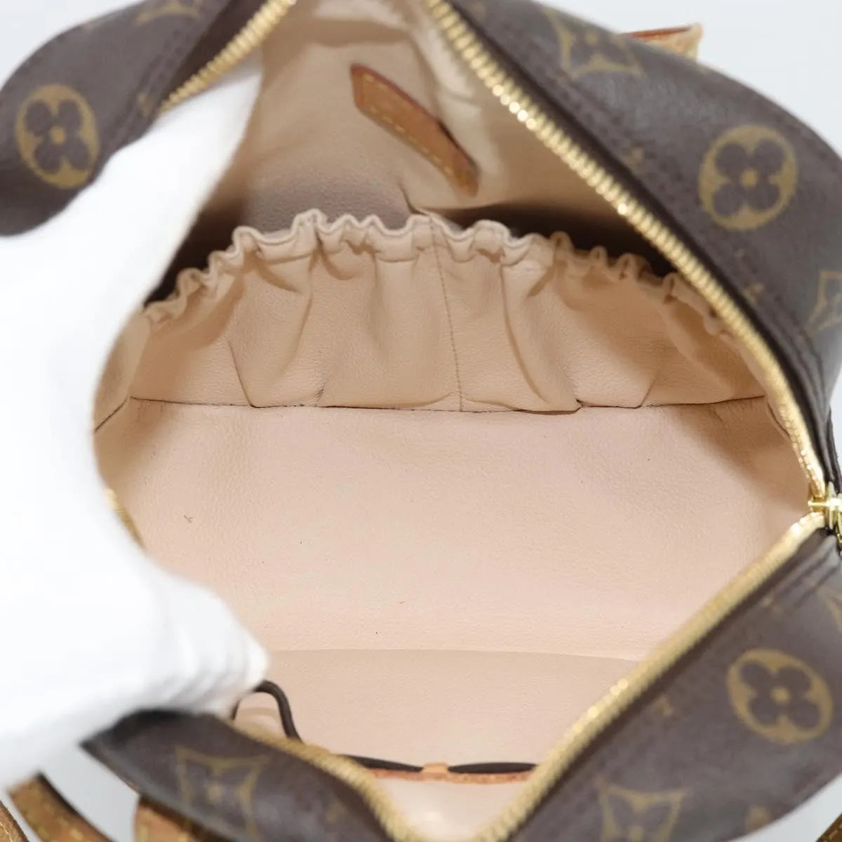 Louis Vuitton Spontini Monogram Canvas Brown Canvas Handbag (Pre-Owned)