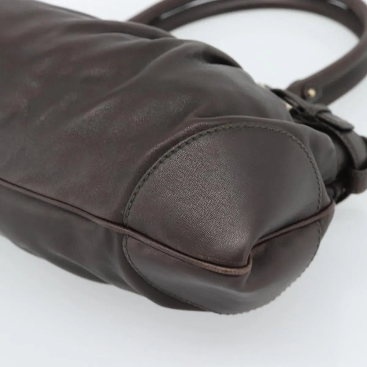 Salvatore Ferragamo Marisa Leather Brown Leather Handbag (Pre-Owned)