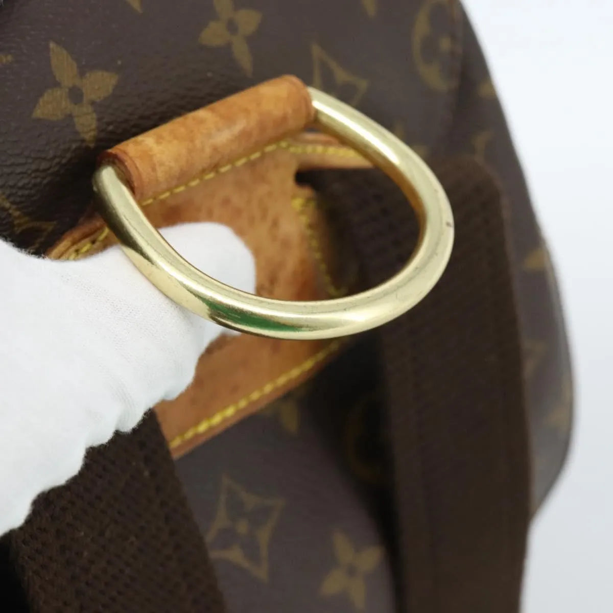 Louis Vuitton Vintage Montsouris Backpack Monogram Canvas Brown Canvas Backpack Bag (Pre-Owned)