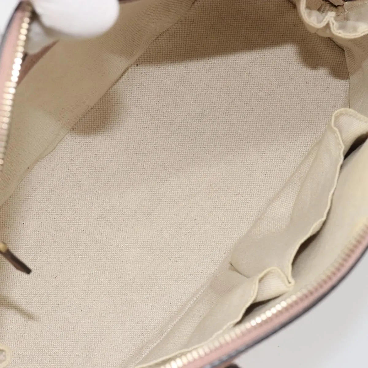 Gucci Nice Top Handle Microguccissima Patent Beige Patent_Leather Handbag (Pre-Owned)