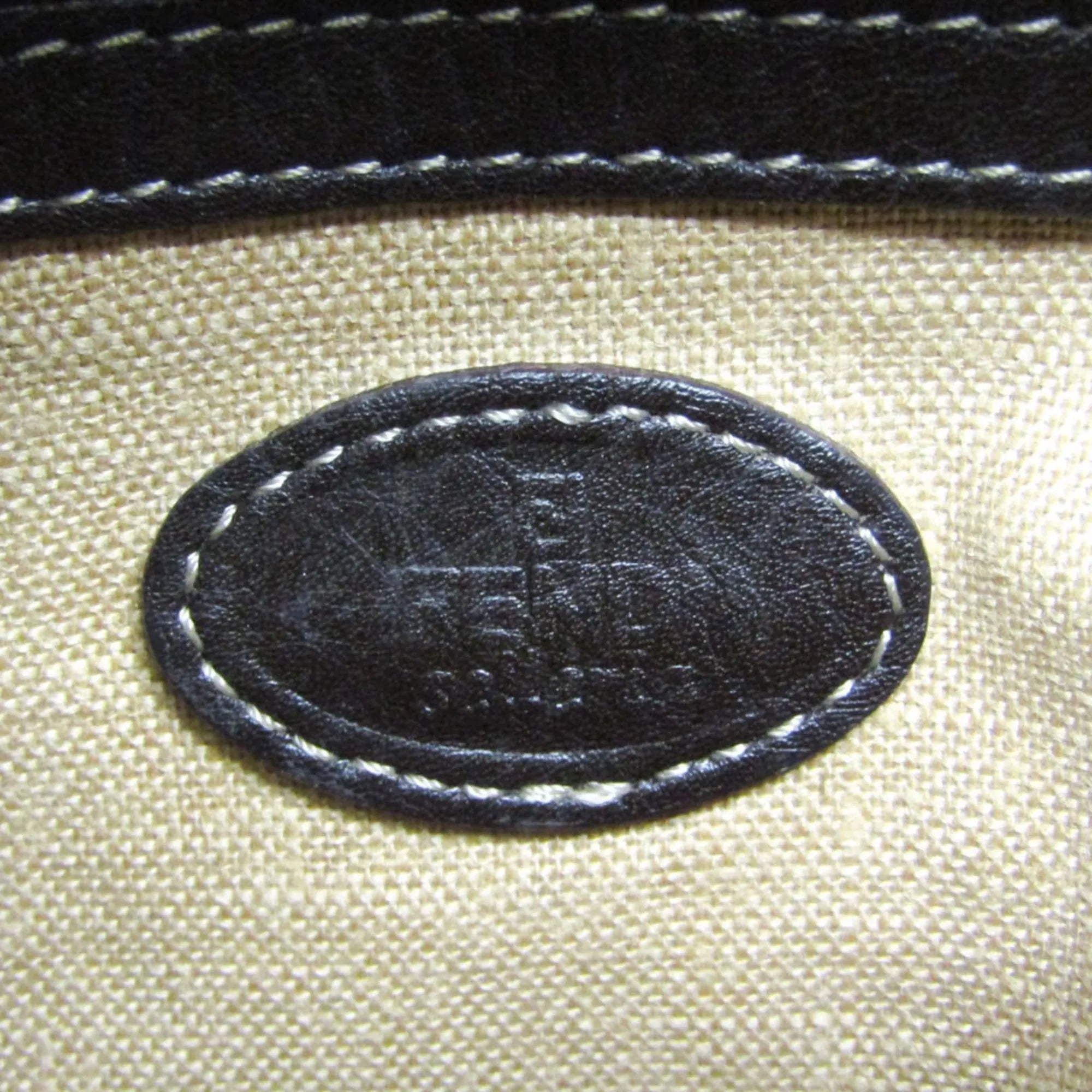 Fendi Vintage Selleria Zip Messenger Leather Brown Leather Shoulder Bag Bag (Pre-Owned)