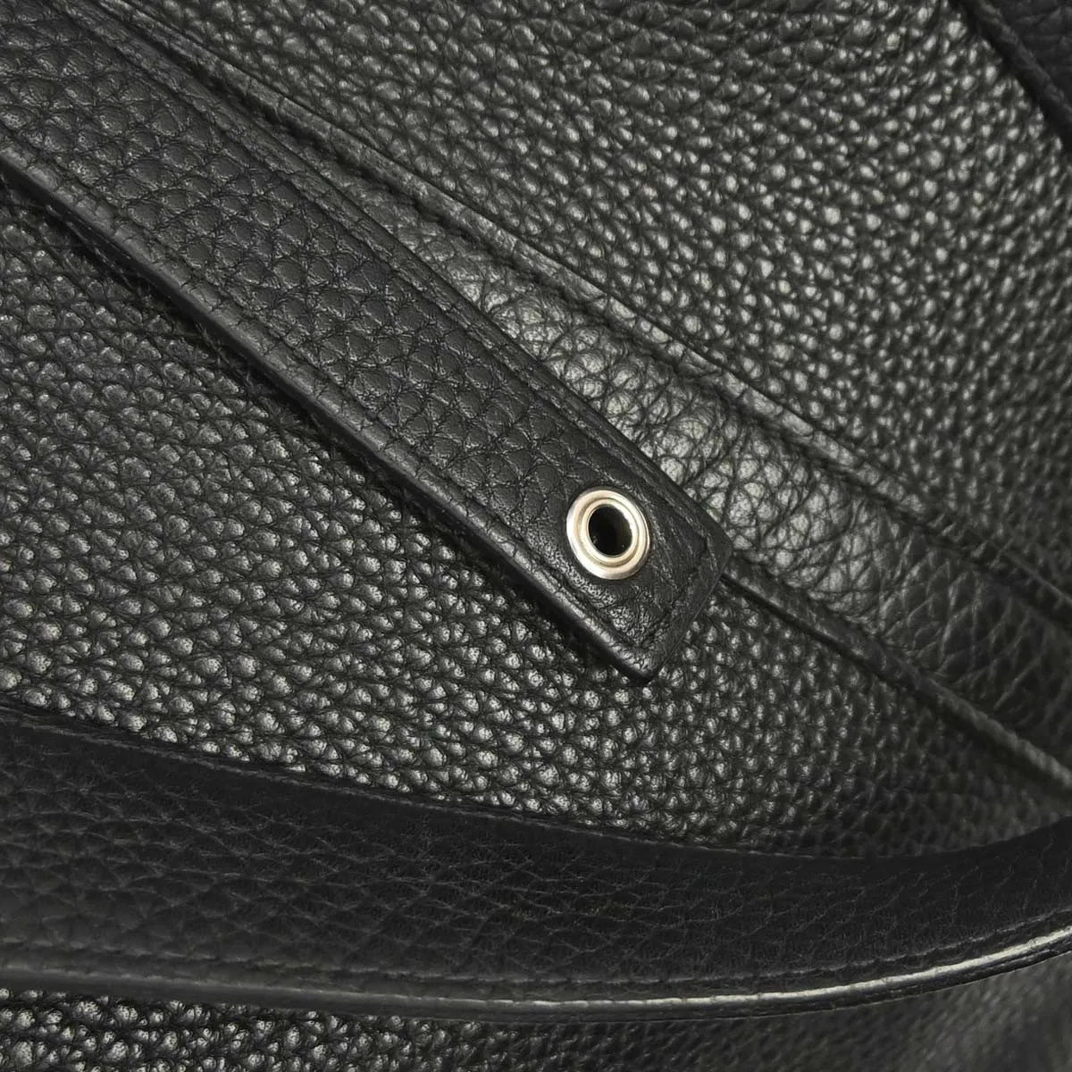 Hermes Picotin Lock Clemence Black Leather Handbag (Pre-Owned)