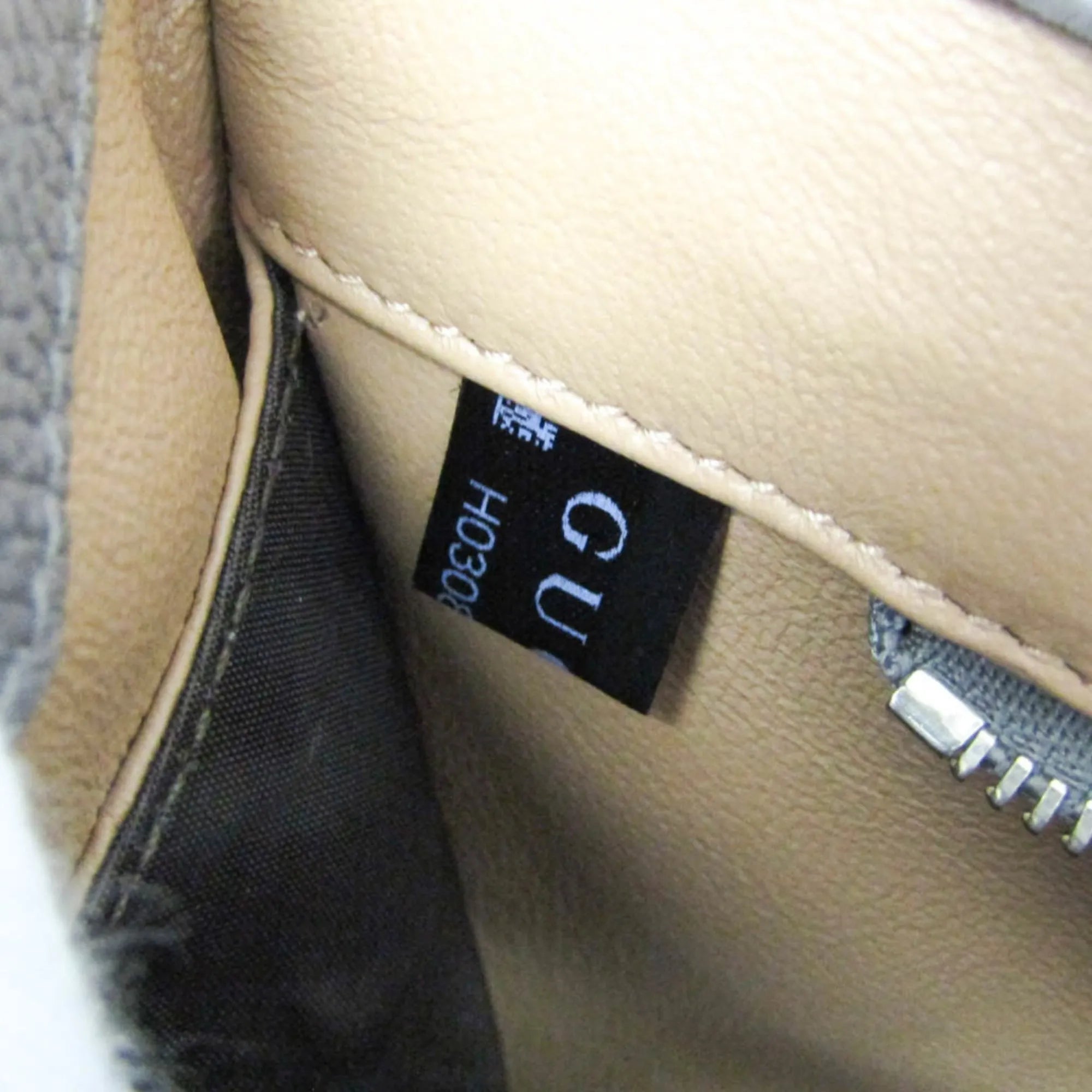 Gucci Zumi Top Handle Leather Gray Leather Handbag (Pre-Owned)