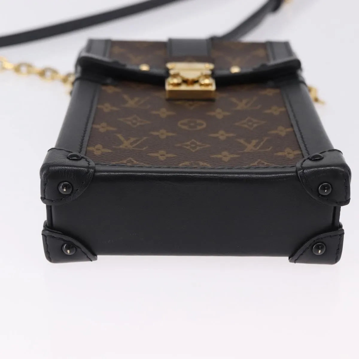 Louis Vuitton Vertical Trunk Pochette Monogram Canvas Brown Canvas Clutche & Pouche Bag (Pre-Owned)